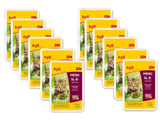 [90331531 560763] kyli Nassfutter Adult Senior, Menu Nr. 6, 12 x 100 g