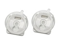 Gardinia Ersatzteil Saugnapfset mit Clip Transparent