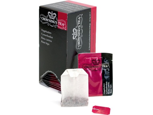 [90331718 1666021] Crowning’s Tea Teebeutel Hagebutten 25 Stück