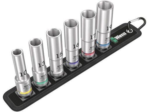 [90053316 986309] Wera Steckschlüsseleinsatz Belt C Deep 1, 1/2 6-teilig