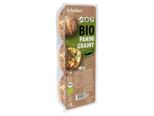[90331804 1604750] Schnitzer Bio Panini Grainy 188 g