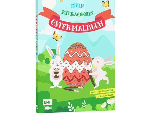 [90331816 1311970] EMF Malbuch Mein extragrosses Ostermalbuch 1 Stück, Mehrfarbig