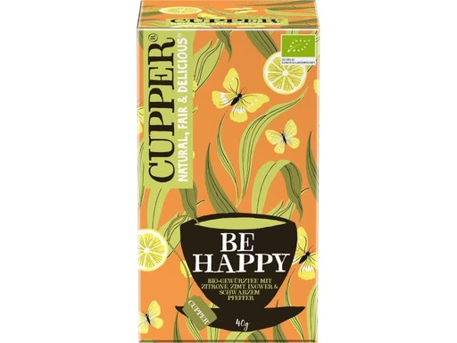 [90331883 931244] Cupper Teebeutel Bio Be Happy Gewürztee 20 x 2 g