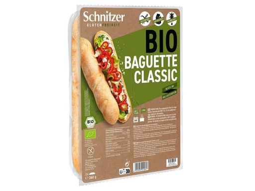 [90331897 923985] Schnitzer Bio Baguette classic  glutenfrei 2 x 180g