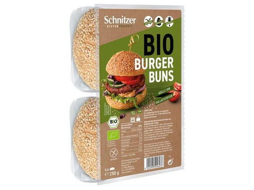[90331928 1167168] Schnitzer Bio Hamburger Buns 4 x 50 g