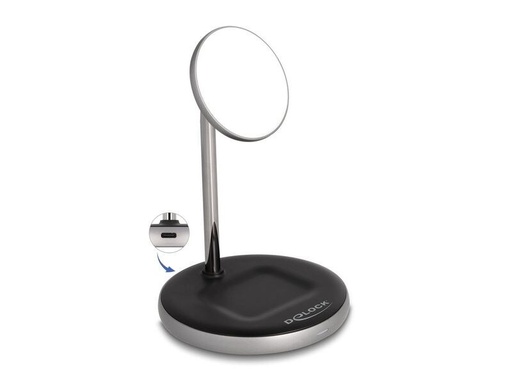 [90332261 1668950] Delock Wireless Charger 2 in 1 mit 5 W / 7.5 W / 10 W / 15 W – Qi