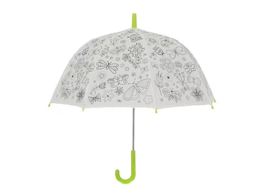 [90332557 1660197] Esschert Design Bastelset Schirm Blumen zum bemalen Grün/Weiss