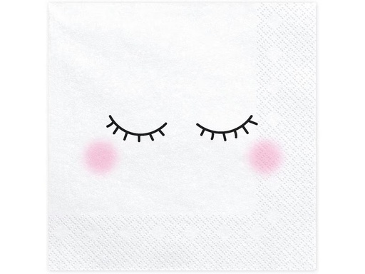 [90332894 1665168] Partydeco Papierservietten Smiley 33 cm x 33 cm, 20 Stück