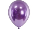 Partydeco Luftballon Uni Glossy 10 Stück, Lila, Ø 30 cm