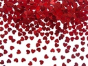 Partydeco Streudeko Herzen Rot, 5 mm, 30 g