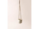Esmée Blumentopf zum Hängen 9 cm, Beige