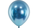 Partydeco Luftballon Uni Glossy 10 Stück, Blau, Ø 30 cm