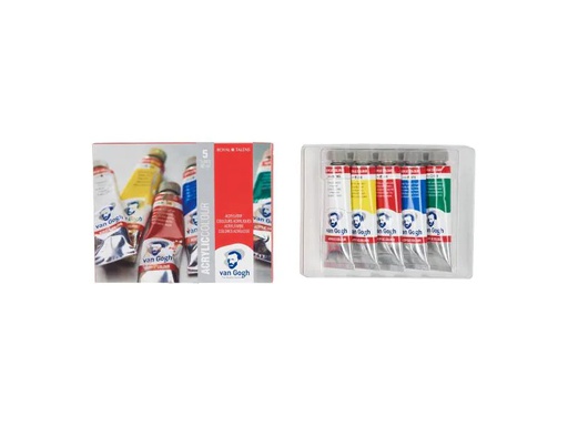 [90053444 995784] Van Gogh Acrylfarbe Starter-Set, 40 ml, Mehrfarbig