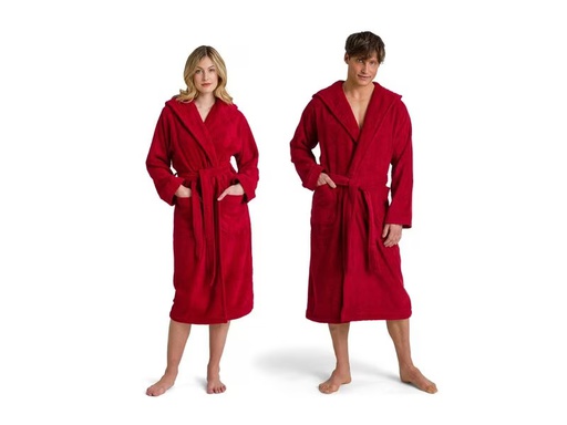 [90333089 1667488] Möve Bademantel Superwuschel XL, Rot