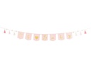 Partydeco Girlande Oh Baby 2.5 m, Gold/Hellrosa