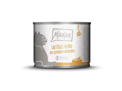 [90333166 1661753] Mjamjam Nassfutter Dose Huhn &amp; Mörchen, 200 g