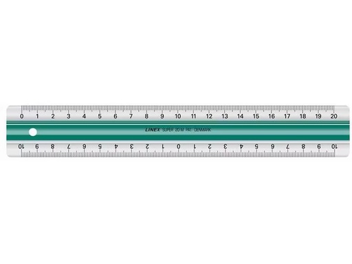 [90333200 1664969] Linex Lineal Super Ruler 20 cm