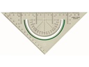 Linex Geodreieck mit integriertem Winkelmesser