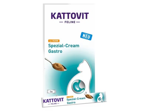 [90333218 1661132] Kattovit Snack Spezial-Cream Gastro Huhn, 6 x 15 g