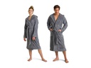 Möve Bademantel Superwuschel M, Stone Gray