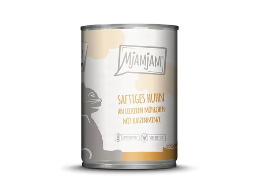 [90333260 1661758] Mjamjam Nassfutter Dose Huhn &amp; Mörchen, 400 g