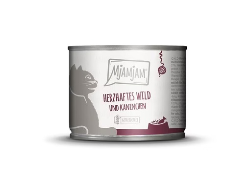 [90333290 1661756] Mjamjam Nassfutter Dose Wild &amp; Kaninchen, 200 g