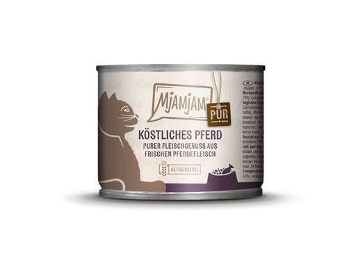 [90333328 1661796] Mjamjam Nassfutter Dose Pferd pur, 200 g
