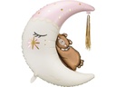 Partydeco Folienballon Teddybär Mond 80 x 98 cm