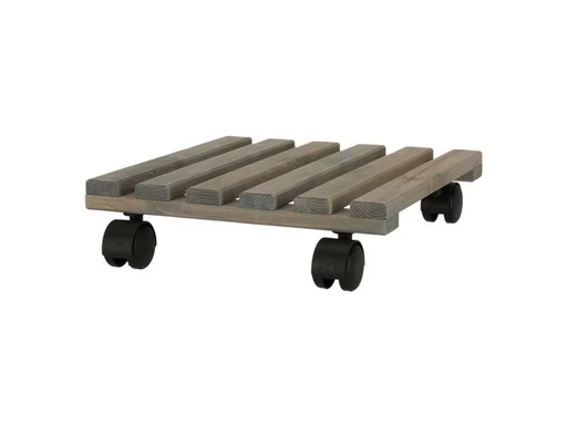 [90333385 1660185] Esschert Design Rolleruntersetzer Quadratisch L Grau/Schwarz