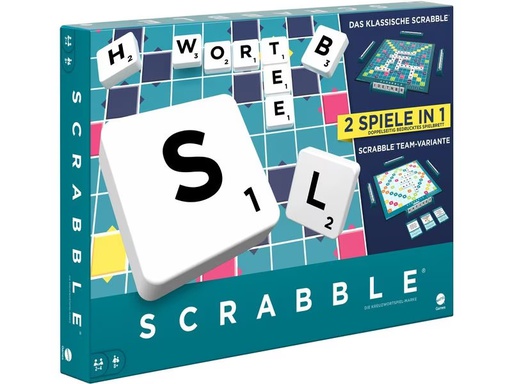 [90333390 1662287] Mattel Spiele Familienspiel Scrabble Classic 2 in 1 -DE-