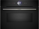 Bosch Einbaubackofen mit Mikrowelle CMG7761B1 Schwarz