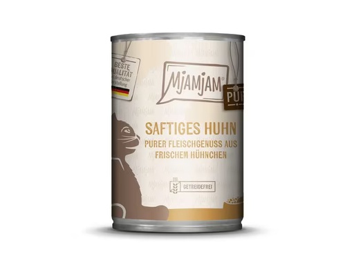[90333481 1661765] Mjamjam Nassfutter Dose Huhn pur, 400 g
