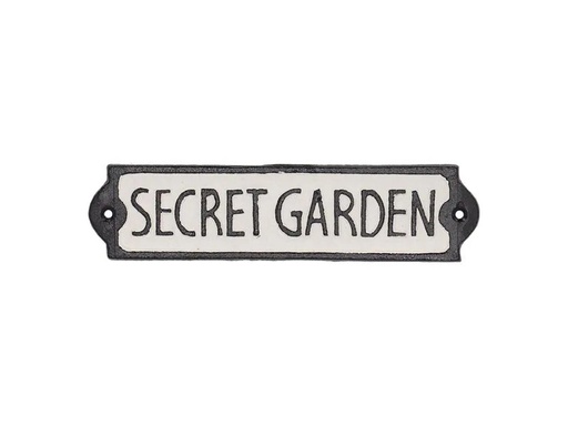 [90333506 1660170] Esschert Design Wanddekoration Secret Garden 21.2 cm, Schwarz/Weiss