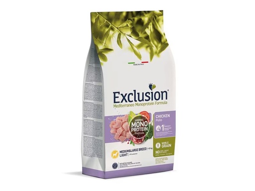 [90333690 1661999] Exclusion Trockenfutter Adult Light Medium &amp; Large Chicken, 12 kg