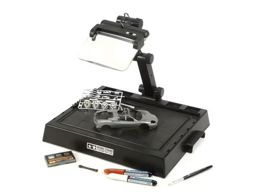 [90334120 1671722] Tamiya Modellbau-Arbeitsstation mit Licht und Lupe