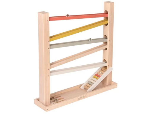 [90334198 1671704] Spielba Holzspielwaren Kugelbahn mit Murmeln