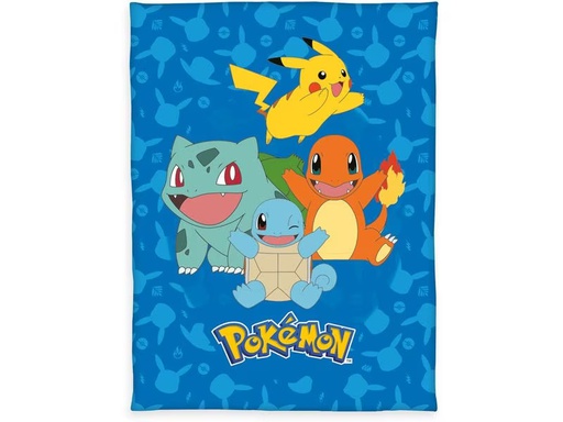 [90334350 1666871] Herding Decke Pokémon 130 x 160 cm, Mehrfarbig