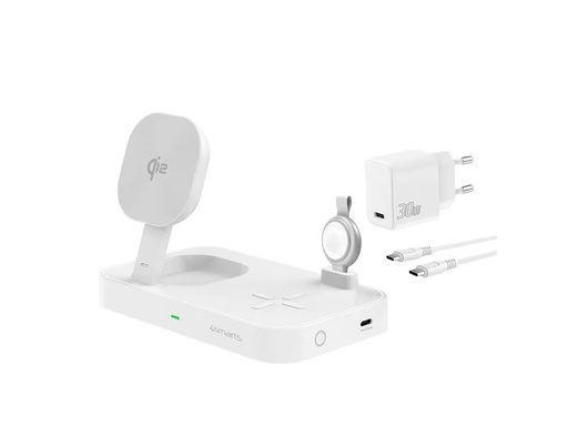[90334444 1658881] 4smarts Wireless Charger Qi2 Weiss