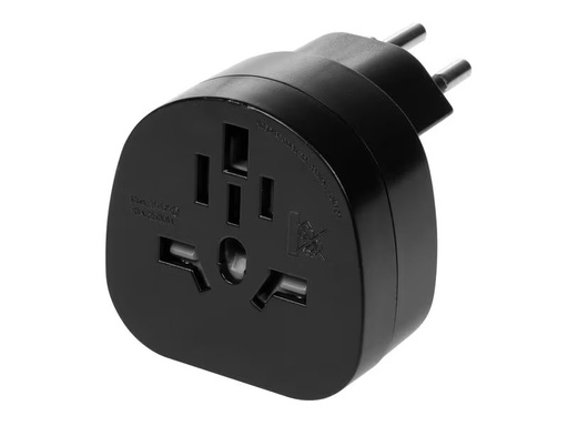 [90334631 1608896] FURBER.power Reiseadapter Welt – CH, Schwarz