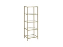 VASAGLE Regal 30 cm x 124.5 cm, Gold