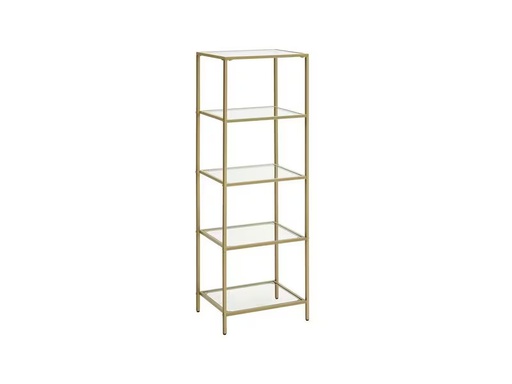 [90334633 1668522] VASAGLE Regal 30 cm x 124.5 cm, Gold