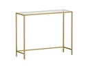 VASAGLE Konsolentisch 80 cm x 100 cm, Gold