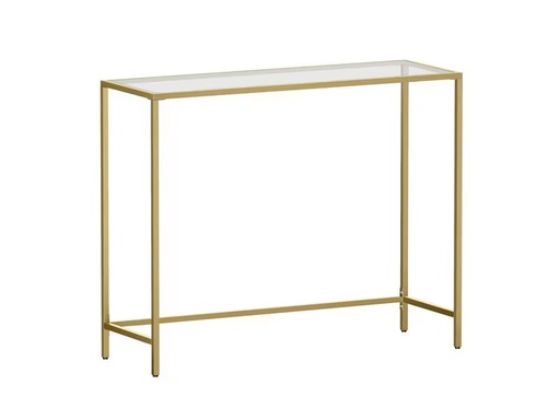 [90334654 1668527] VASAGLE Konsolentisch 80 cm x 100 cm, Gold