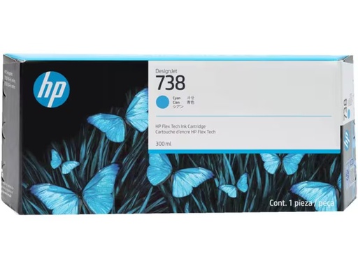 [90334758 1668394] HP Tinte Nr. 738 (676M6A) Cyan