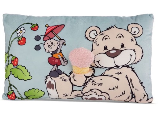 [90334835 1661226] Nici Green Kissen Bär Bendix mit 2D Eis 43 x 25 cm