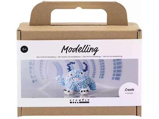 [90334931 1644330] Creativ Company Modellier-Set Monster Hellblau