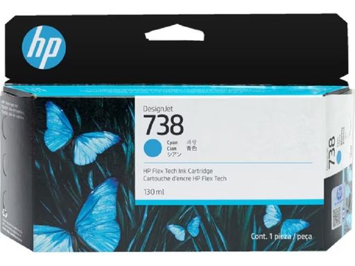 [90334950 1668390] HP Tinte Nr. 738 (498N5A) Cyan