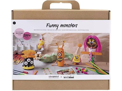 [90334972 1644334] Creativ Company Bastelset Mix Lustige Monster