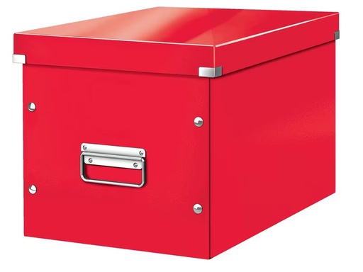 [90334979 1664721] Leitz Archivschachtel WOW Cube L, metallic Rot