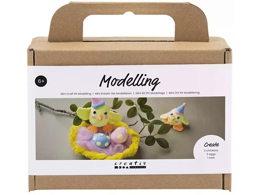 [90335000 1644348] Creativ Company Bastelset Osterfamilie zum Modellieren